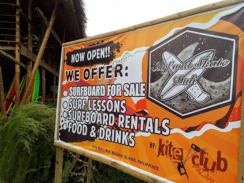 Хостел Surf And Skate Duli El Nido By Kiteclub Palawan Экстерьер фото