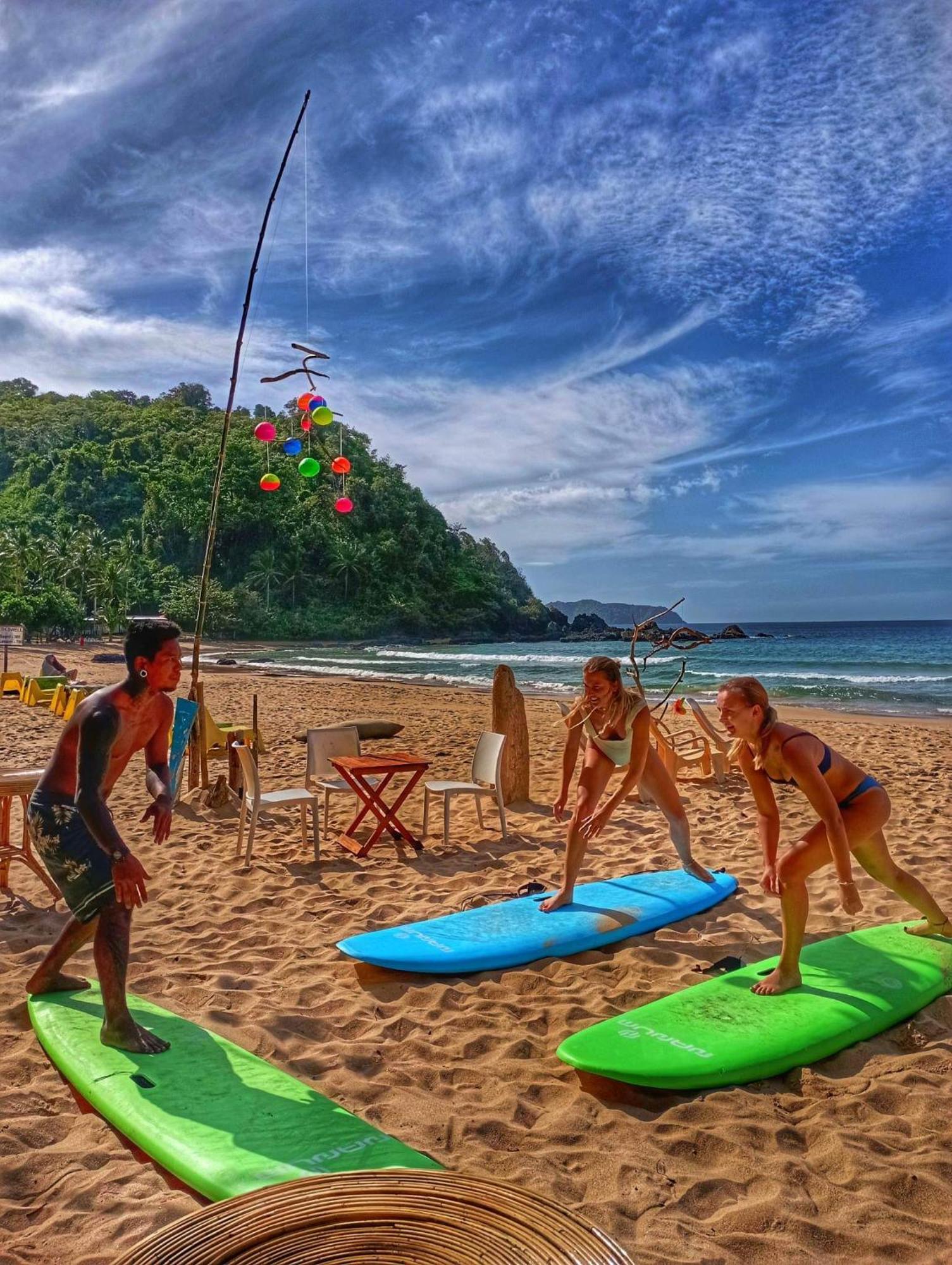 Хостел Surf And Skate Duli El Nido By Kiteclub Palawan Экстерьер фото